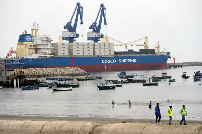 Cargo inspection scanners installed at Peru's Chancay Port - AP Photo/Silvia Izquierdo, file
