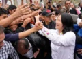 Voters cast ballots during Peru presidential runoff election - AP Photo/Martin Mejia
