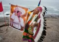 Peruvian shamans perform blessing ritual before presidential runoff election - AP Photo/Martin Mejia