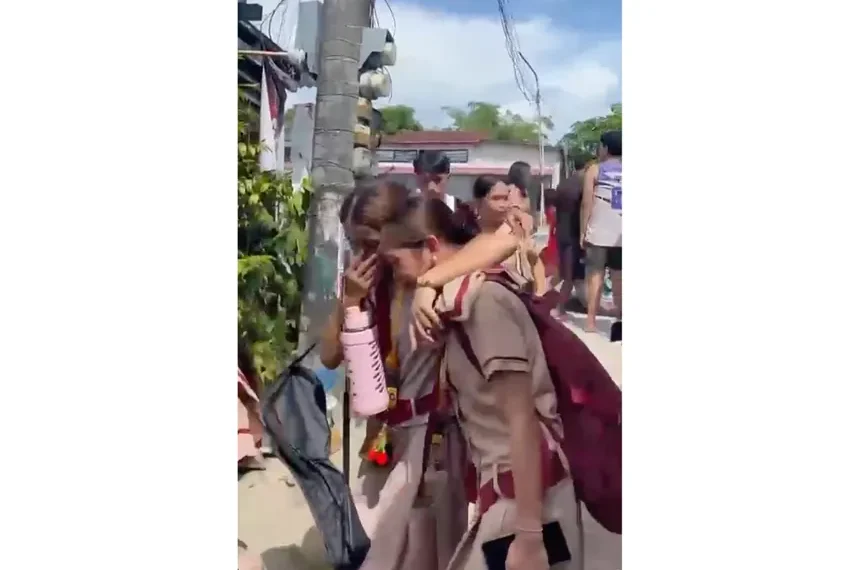 Police investigate deadly shooting at Philippine high school campus - James Daantos via AP Photo