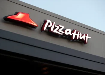 Pizza Hut restaurant exterior following Yum Brands sale announcement - AP Photo/Gerald Herbert, File