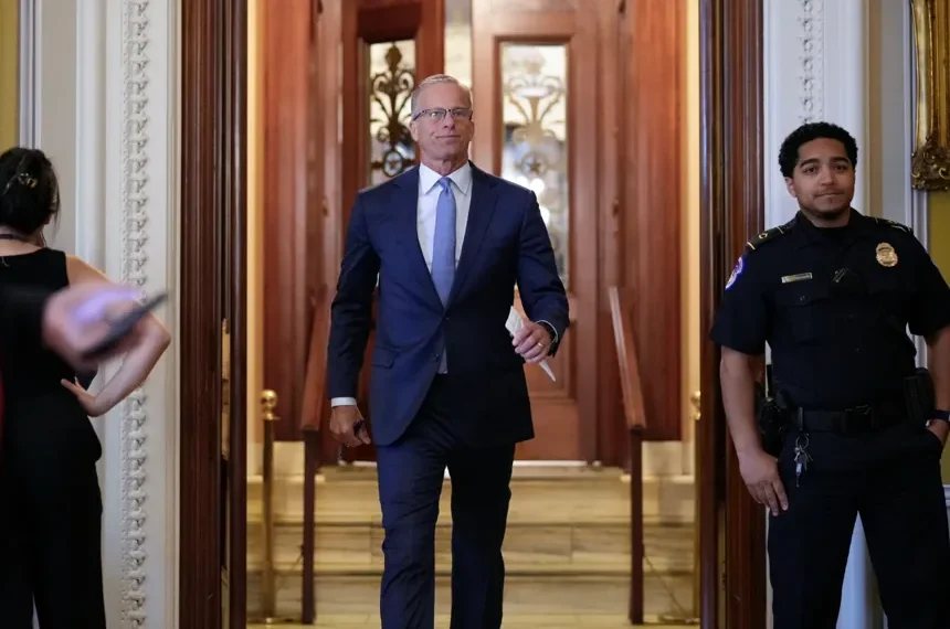 Republican senators discussing Iran nuclear agreement concerns - AP Photo/J. Scott Applewhite