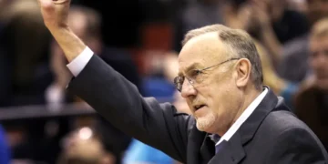 Hall of Fame coach Rick Adelman during his NBA career - AP Photo/Jim mone, File