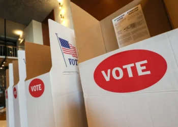 Federal courthouse amid dispute over voter verification database - AP Photo/Nate Billings