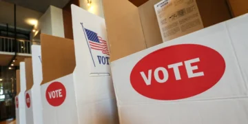 Federal courthouse amid dispute over voter verification database - AP Photo/Nate Billings