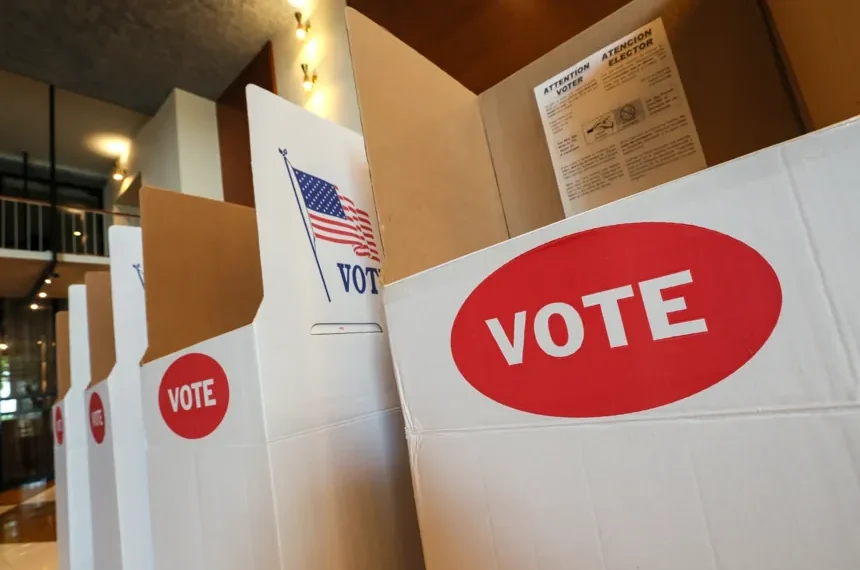 Federal courthouse amid dispute over voter verification database - AP Photo/Nate Billings
