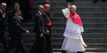 Pope Leo XIV greets crowds during visit to Barcelona - AP Photo/Emilio Morenatti
