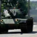 Taiwanese tanks patrol streets during military readiness exercise - SET TV via AP