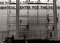 Workers remove Trump’s name from the Kennedy Center facade - AP Photo/Rahmat Gul