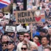 Protesters gather following scrutiny of UK police response - Gareth Fuller/PA via AP