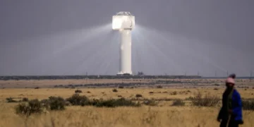 Renewable energy infrastructure in Africa as experts call for stronger institutions to support clean energy growth. - AP Photo/Themba Hadebe, File