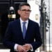 Andy Burnham arrives outside 10 Downing Street in London after becoming the United Kingdom's prime minister.