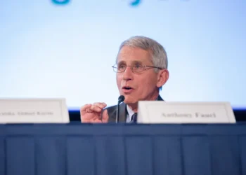 Dr. Anthony Fauci speaks during the Fogarty International Center's 50th anniversary symposium at the National Institutes of Health in Bethesda, Maryland.