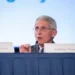 Dr. Anthony Fauci speaks during the Fogarty International Center's 50th anniversary symposium at the National Institutes of Health in Bethesda, Maryland.