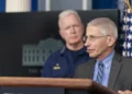 Dr. Anthony Fauci speaks during a White House coronavirus briefing in the James S. Brady Press Briefing Room in Washington, D.C.