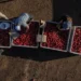 California farmer distributes free white nectarines during ongoing contract dispute - AP Photo/Jae C. Hong