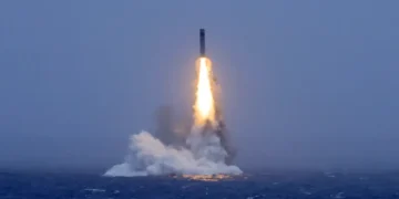 Chinese submarine ballistic missile launch raises Indo-Pacific security concerns. - Li Xiangchao/Xinhua via AP