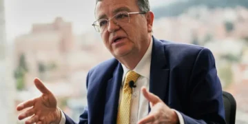 Judges of Colombia's Special Jurisdiction for Peace as debate grows over the tribunal's future. - AP Photo/Fernando Vergara, File