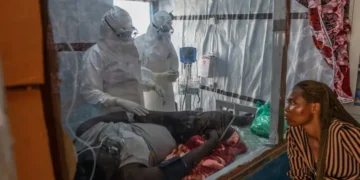 Health workers respond to Ebola outbreak in eastern Democratic Republic of the Congo - AP Photo/Moses Sawasawa