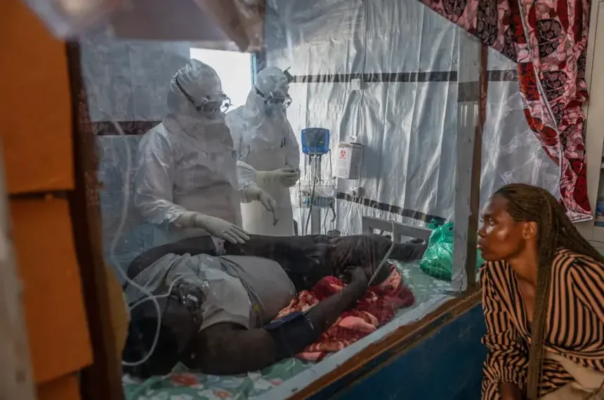 Health workers respond to Ebola outbreak in eastern Democratic Republic of the Congo - AP Photo/Moses Sawasawa