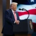 President Donald Trump delivers remarks during the F11 PRIORITY Summit at the Faena Forum in Miami, Florida.