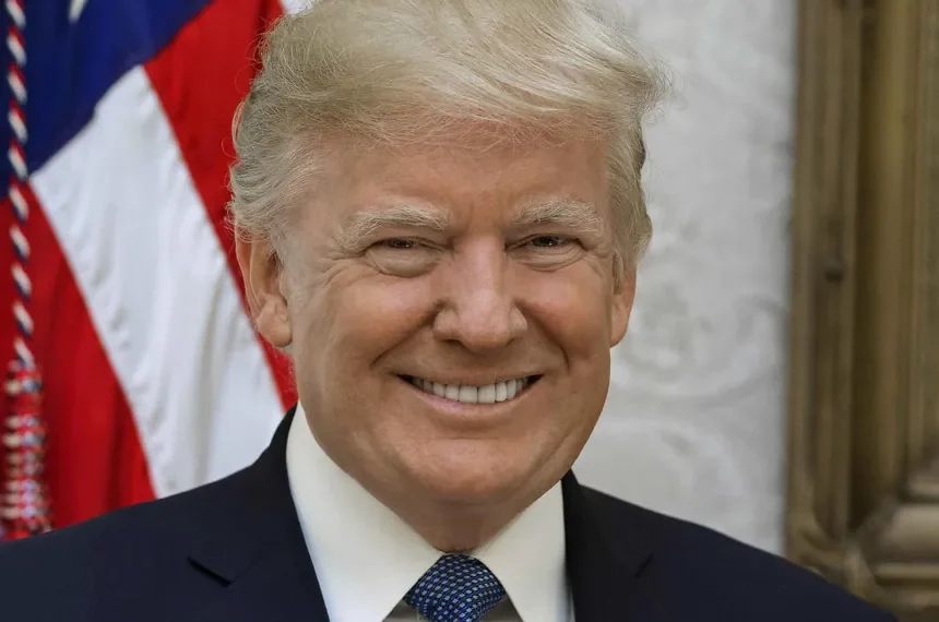 Official portrait of U.S. President Donald Trump.
