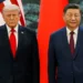U.S. President Donald Trump and Chinese President Xi Jinping attend an official welcome ceremony in Beijing.