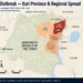 Locator map showing the Ebola outbreak centered in Ituri Province, Democratic Republic of the Congo, with affected provinces and neighboring countries.