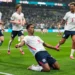 England celebrates after defeating Mexico in the World Cup at Estadio Azteca. - AP Photo/Natacha Pisarenko