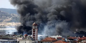 Firefighters battle major wildfires across Portugal, Greece and Spain. - AP Photo/Giannis Papanikos