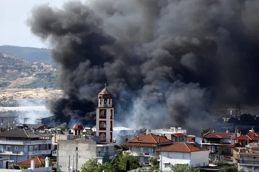Firefighters battle major wildfires across Portugal, Greece and Spain. - AP Photo/Giannis Papanikos