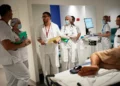 Medical staff prepare hospital cooling measures during Europe's extreme heat wave - AP Photo/Christophe Ena