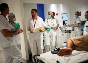 Medical staff prepare hospital cooling measures during Europe's extreme heat wave - AP Photo/Christophe Ena
