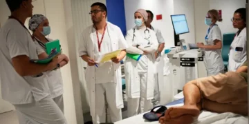 Medical staff prepare hospital cooling measures during Europe's extreme heat wave - AP Photo/Christophe Ena