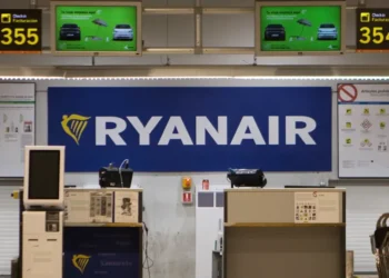 Emergency responders assist passengers after a Ryanair-operated flight returned to Thessaloniki. - AP Photo/Paul White, File