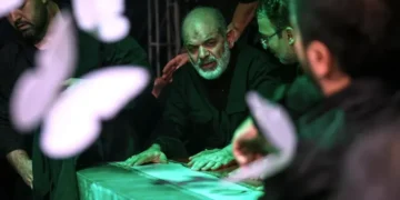 Iranian officials attend funeral preparations for Ayatollah Ali Khamenei in Tehran. - Office of the Iranian Supreme Leader via AP