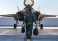 An Israeli Air Force F-35I Adir fighter jet flies during Operation Roaring Lion in 2026.