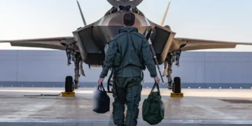An Israeli Air Force F-35I Adir fighter jet flies during Operation Roaring Lion in 2026.
