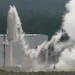 Japan's experimental RV-X reusable rocket during its first successful test flight. - Naoki Kiwano News via AP