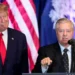 Senator Lindsey Graham with President Donald Trump during a White House event - AP Photo/Alex Brandpn, File