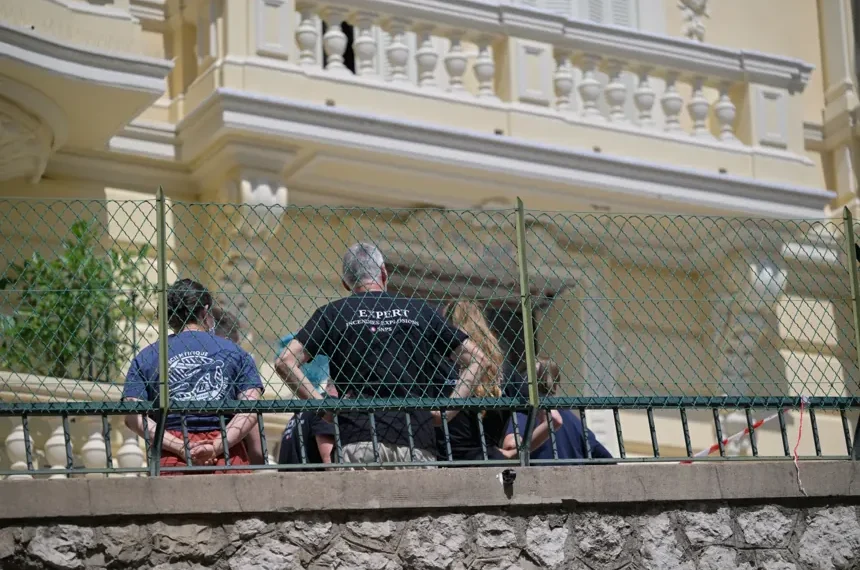 Emergency responders investigate explosion outside Monaco residential building - AP Photo/Philippe Magoni