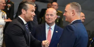 NATO officials discuss European military readiness ahead of alliance summit. - AP Photo/Virginia Mayo