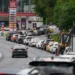 Vehicles wait in long queues outside Russian fuel stations amid shortages - AP Photo/Pavel Bednyakov