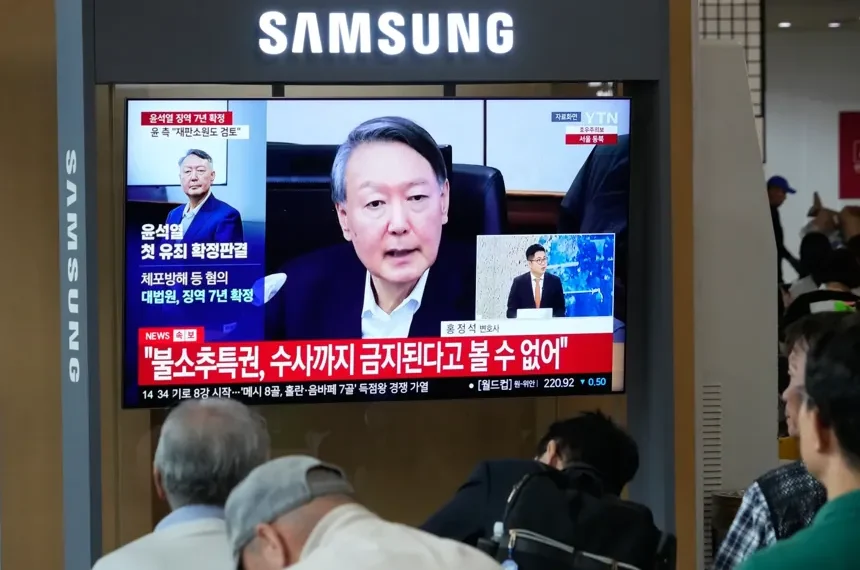 Former South Korean President Yoon Suk Yeol faces legal proceedings after martial law case. - AP Photo/Ahn Young-joon
