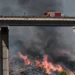 Firefighters battle a deadly wildfire in Spain's Almeria province. - AP Photo/Gregorio Marrero