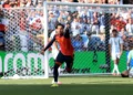 Ferran Torres celebrates after scoring Spain's World Cup-winning goal in extra time. - Patrick Smith/FIFA/FIFA via Getty Images