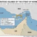 Map showing the strategic islands near the Strait of Hormuz and major shipping routes. — Graphic: JournosNews