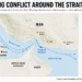 Map showing escalating conflict around the Strait of Hormuz and key regional locations. — Graphic: JournosNews (File)