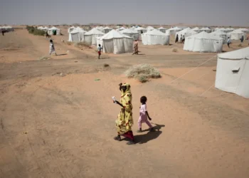 Sudanese children displaced by conflict receive humanitarian assistance. - AP Photo/marwan Ali, File