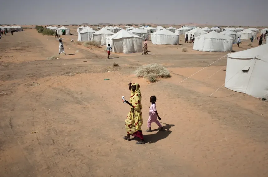 Sudanese children displaced by conflict receive humanitarian assistance. - AP Photo/marwan Ali, File